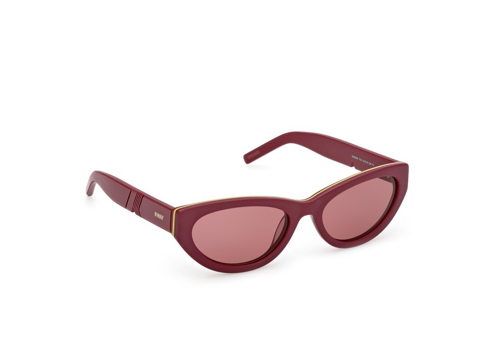 Occhiali da sole K-Way KW0005 (70S) colore bordeaux opaco forma cat eye lenti bordeaux
