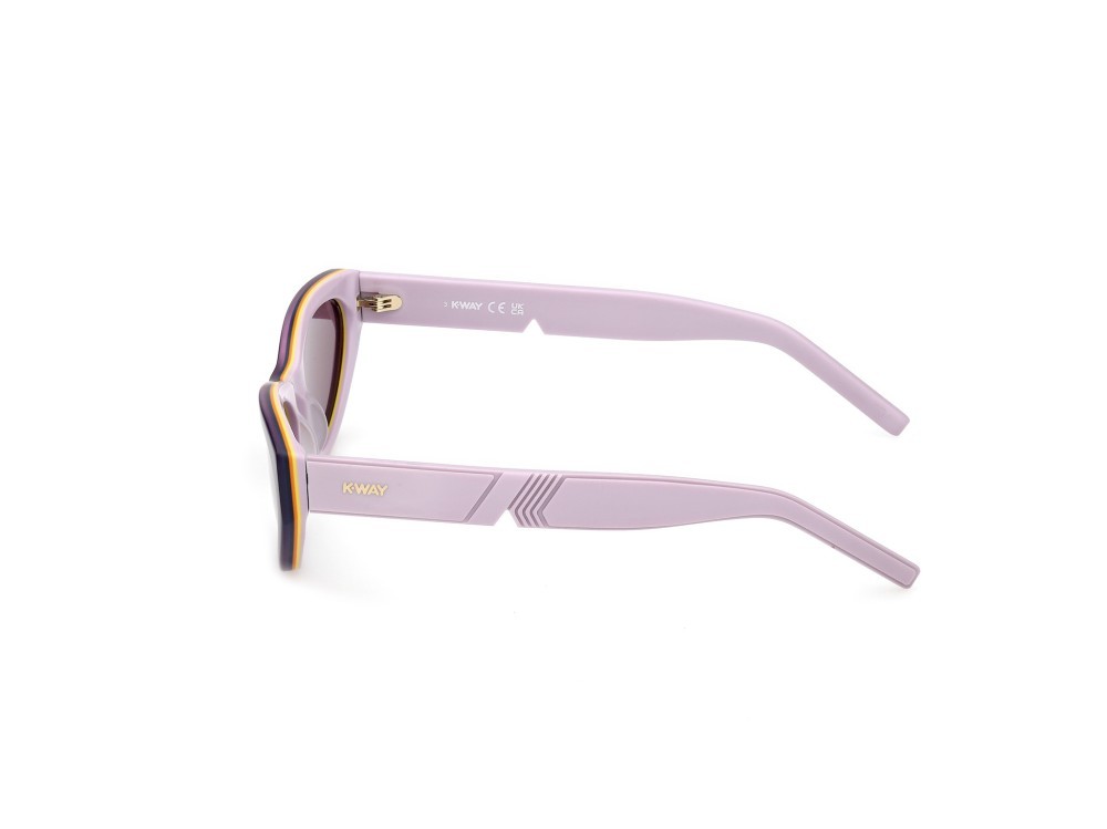 Occhiali da sole K-Way KW0005 (83Y) colore viola/monocolore - lilla opaco forma cat eye lenti viola