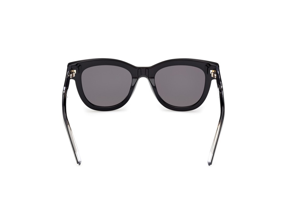 Sunglasses K-Way KW0006 (01A) color nero lucido - nero/cristallo shape round lenses fumo