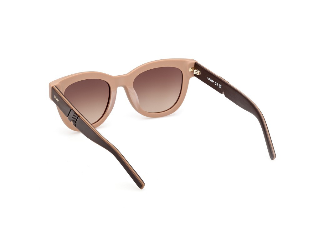 Occhiali da sole K-Way KW0006 (58F) colore beige opaco - marrone chiaro/monocolore forma rotondo lenti marrone sfumato