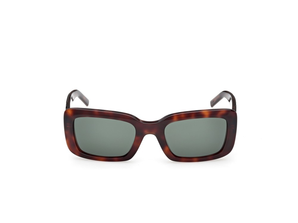 Occhiali da sole K-Way KW0007 (52N) colore avana scura - verde chiaro/avana forma rettangolare lenti verde