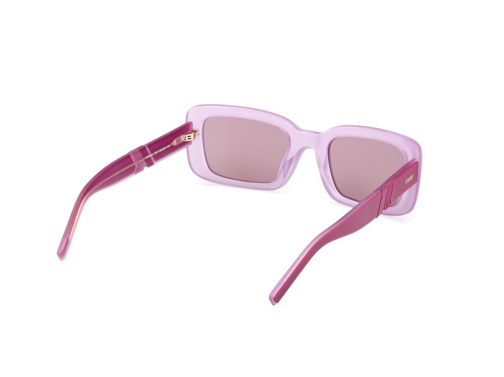 Occhiali da sole K-Way KW0007 (79Y) colore lilla opaco - viola/monocolore forma rettangolare lenti viola sfumato o specchiato
