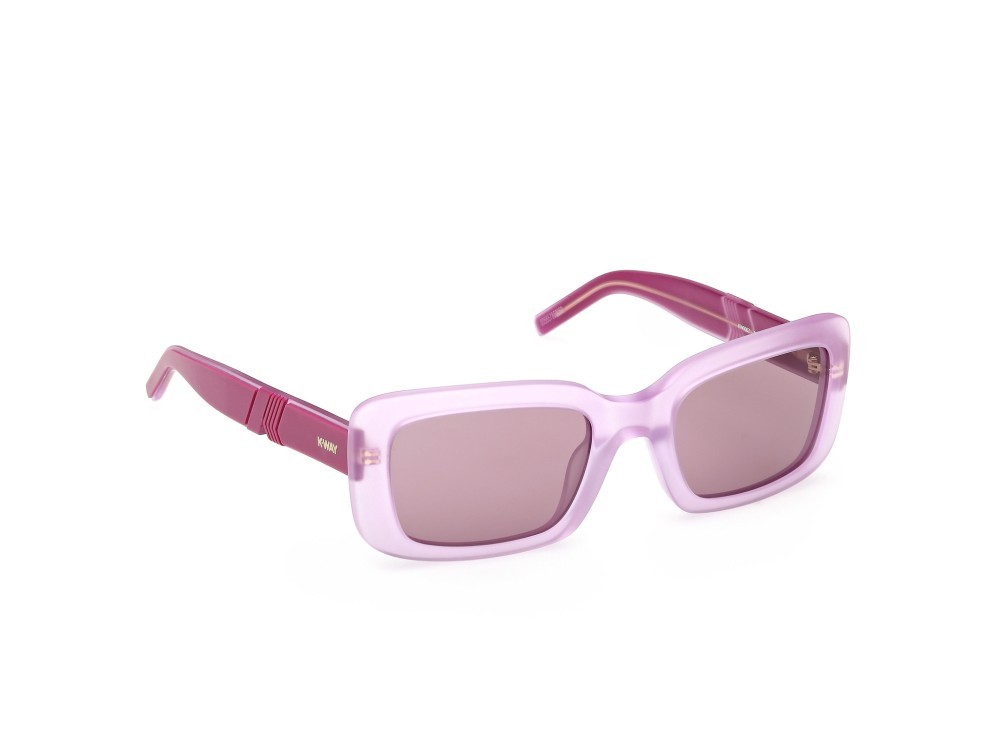 Occhiali da sole K-Way KW0007 (79Y) colore lilla opaco - viola/monocolore forma rettangolare lenti viola sfumato o specchiato