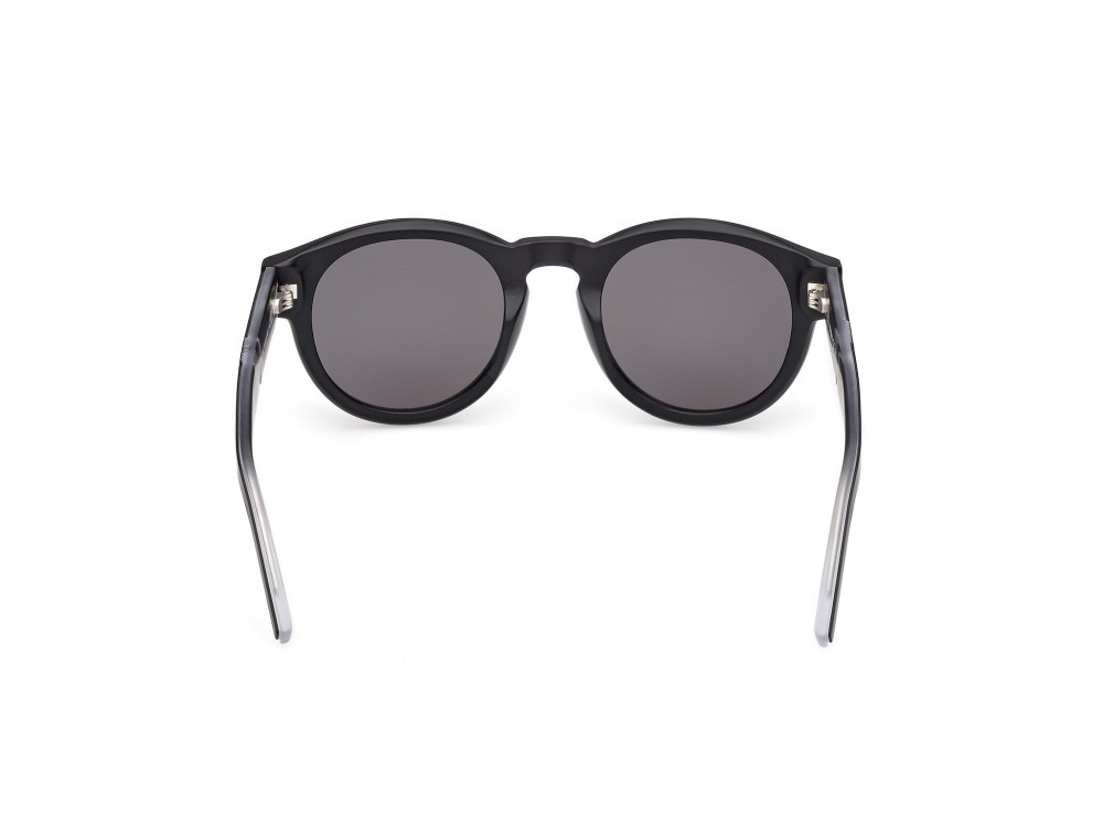 Occhiali da sole K-Way KW0008 (02A) colore nero opaco - nero/cristallo forma rotondo lenti fumo 