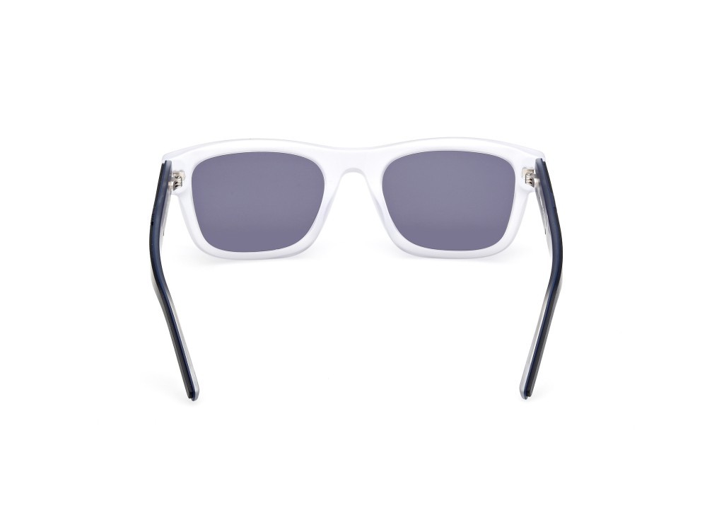 Occhiali da sole K-Way KW0009 (26V) colore cristallo - verde scuro/monocolore forma rettangolare lenti blu