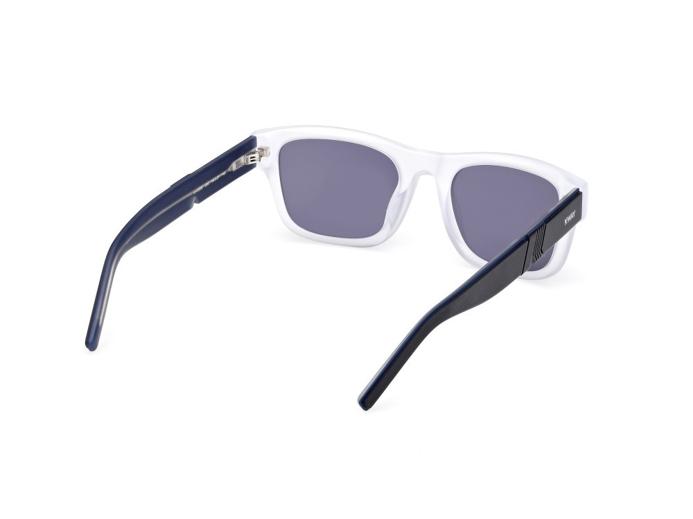 Occhiali da sole K-Way KW0009 (26V) colore cristallo - verde scuro/monocolore forma rettangolare lenti blu