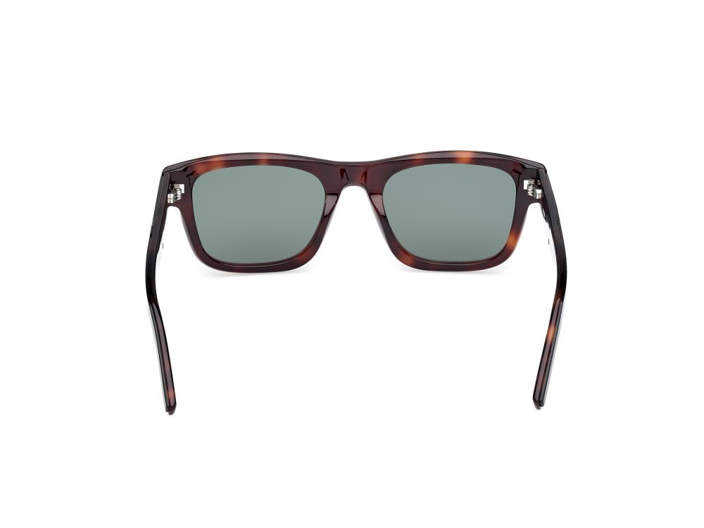 Occhiali da sole K-Way KW0009 (52N) colore avana scura - verde chiaro/monocolore forma rettangolare lenti verde