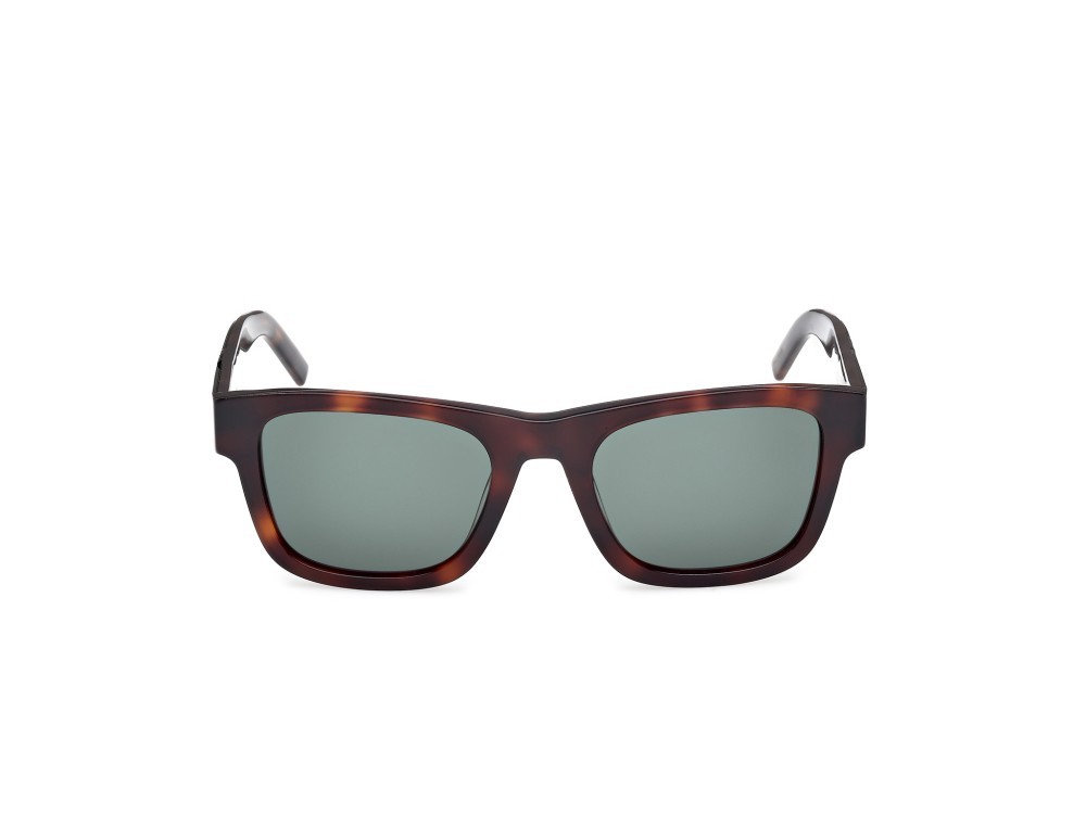Occhiali da sole K-Way KW0009 (52N) colore avana scura - verde chiaro/monocolore forma rettangolare lenti verde