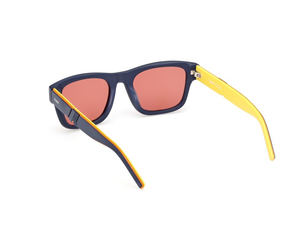Occhiali da sole K-Way KW0009 (91E) colore blu opaco - blu/monocolore forma rettangolare lenti roviex