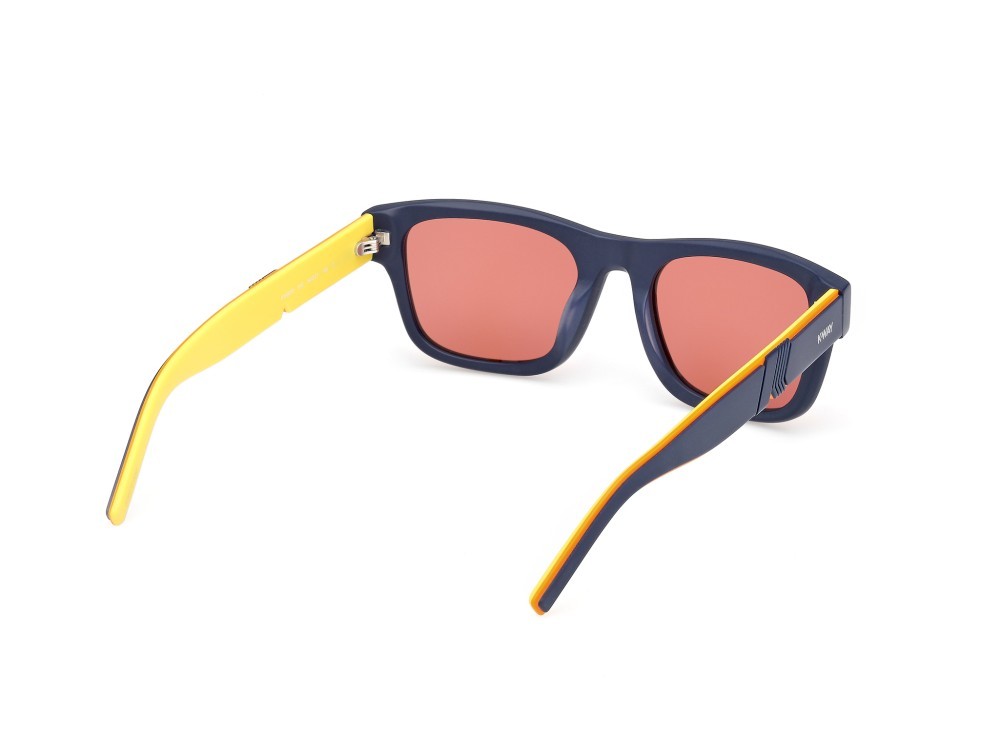 Occhiali da sole K-Way KW0009 (91E) colore blu opaco - blu/monocolore forma rettangolare lenti roviex