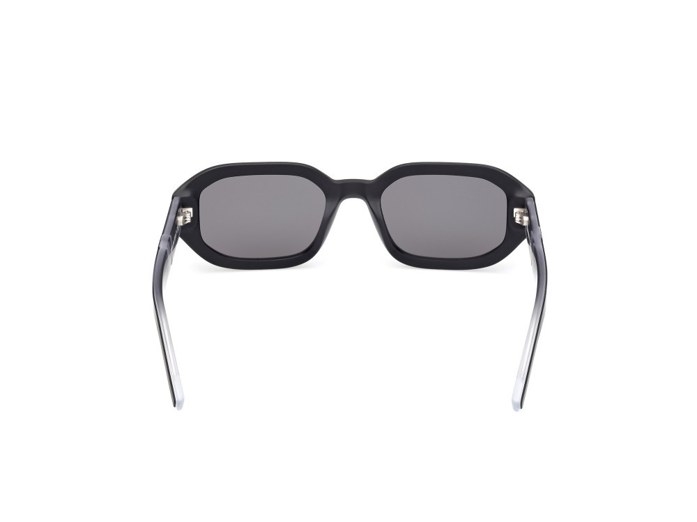 Occhiali da sole K-Way KW0010 (02A) colore nero opaco - nero/cristallo forma geometrico lenti fumo