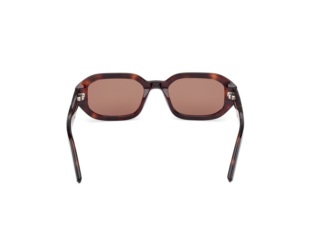 Occhiali da sole K-Way KW0010 (52E) colore avana scura - verde chiaro/monocolore forma geometrico lenti marrone