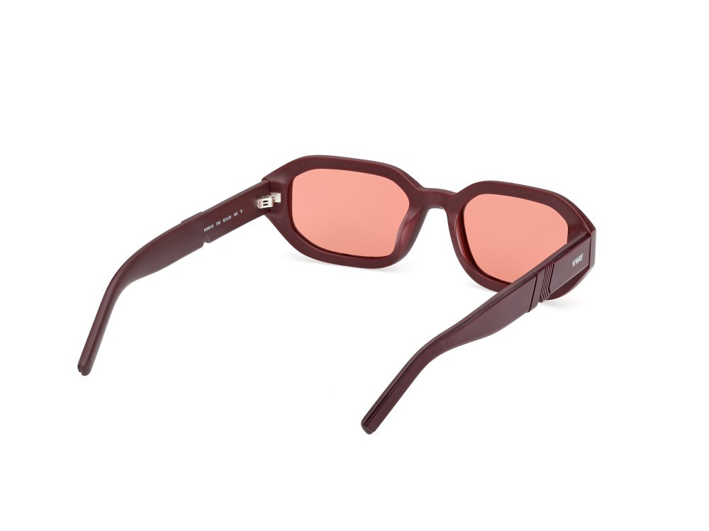 Sunglasses K-Way KW0010 (70E) color bordeaux opaco shape geometric lenses bordeaux