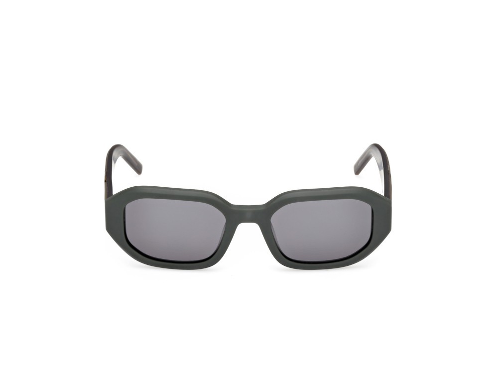 Occhiali da sole K-Way KW0010 (97N) colore verde scuro opaco  forma geometrico lenti verde