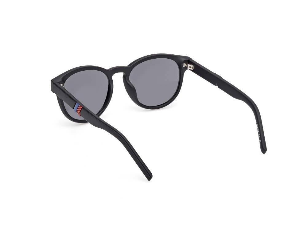 Occhiali da sole K-Way KW0011 (02A) colore nero opaco forma rotondo lenti fumo