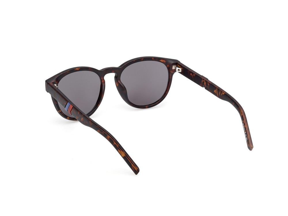Occhiali da sole K-Way KW0011 (52X) colore avana scura forma rotondo lenti blu specchiato