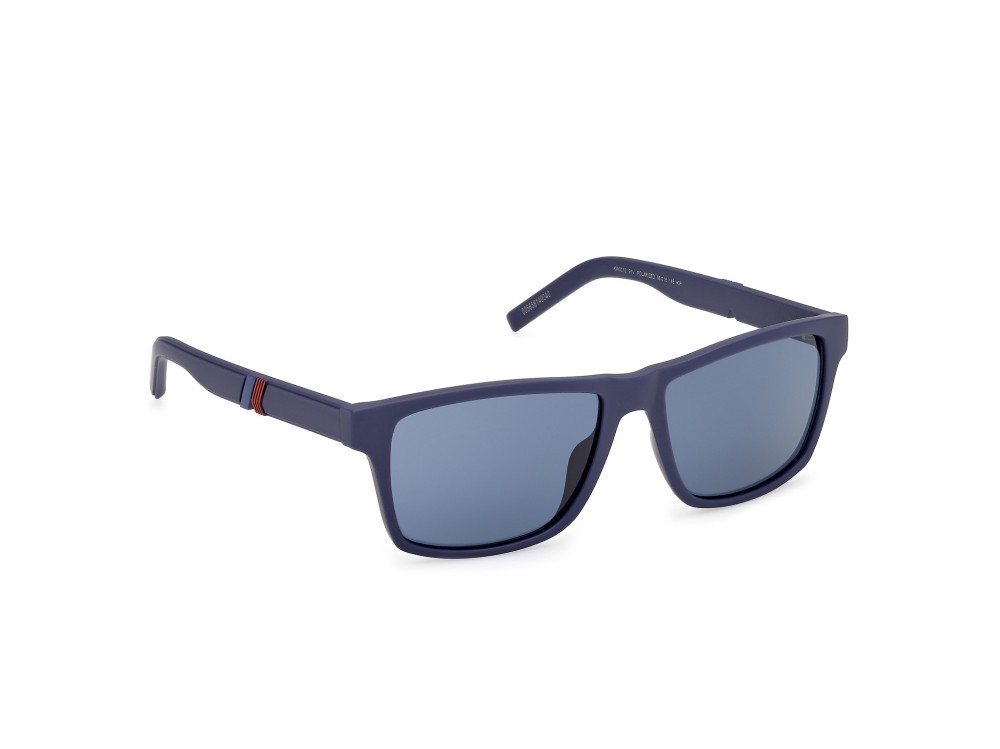 Sunglasses K-Way KW0012 (91V) color blu opaco shape rectangle lenses blu
