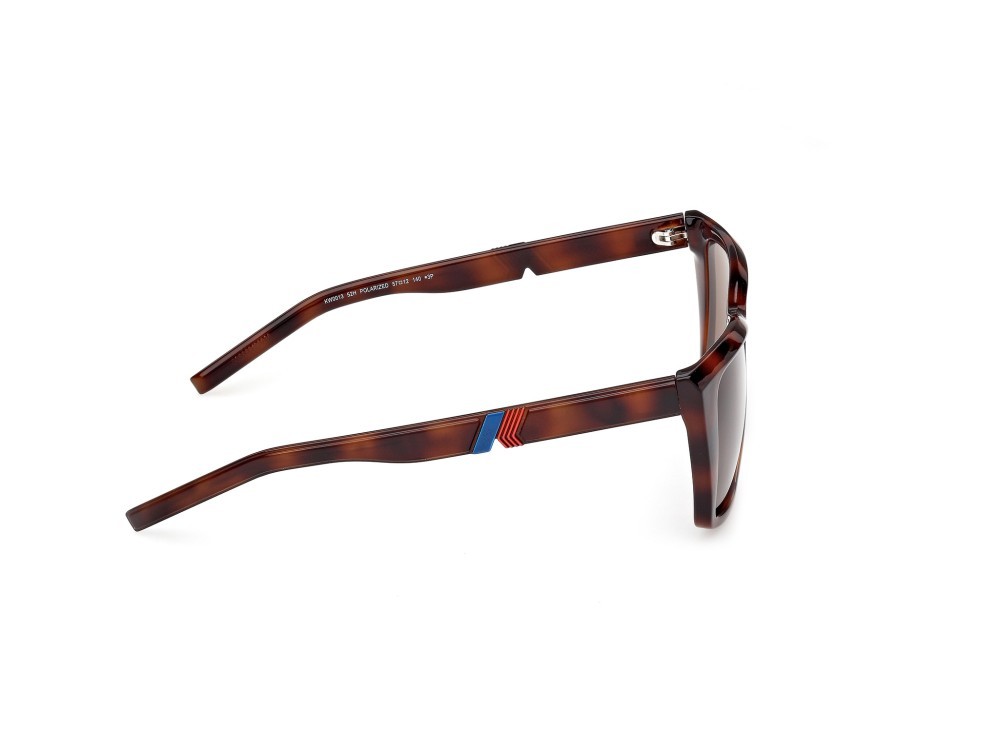 Occhiali da sole K-Way KW0013 (52H) colore avana scura forma farfalla lenti marrone polar.