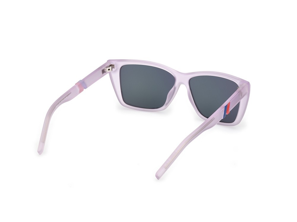 Occhiali da sole K-Way KW0013 (79Z) colore lilla opaco forma farfalla lenti viola sfumato o specchiato