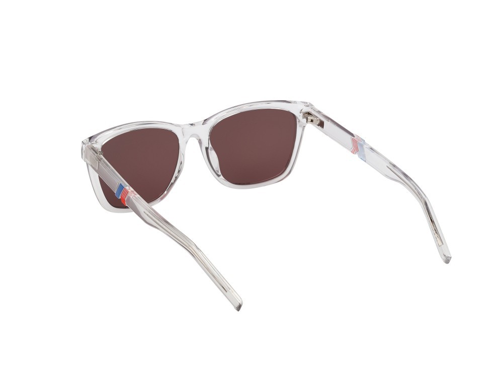 Occhiali da sole K-Way KW0014 (26G) colore cristallo forma rettangolare lenti marrone specchiato