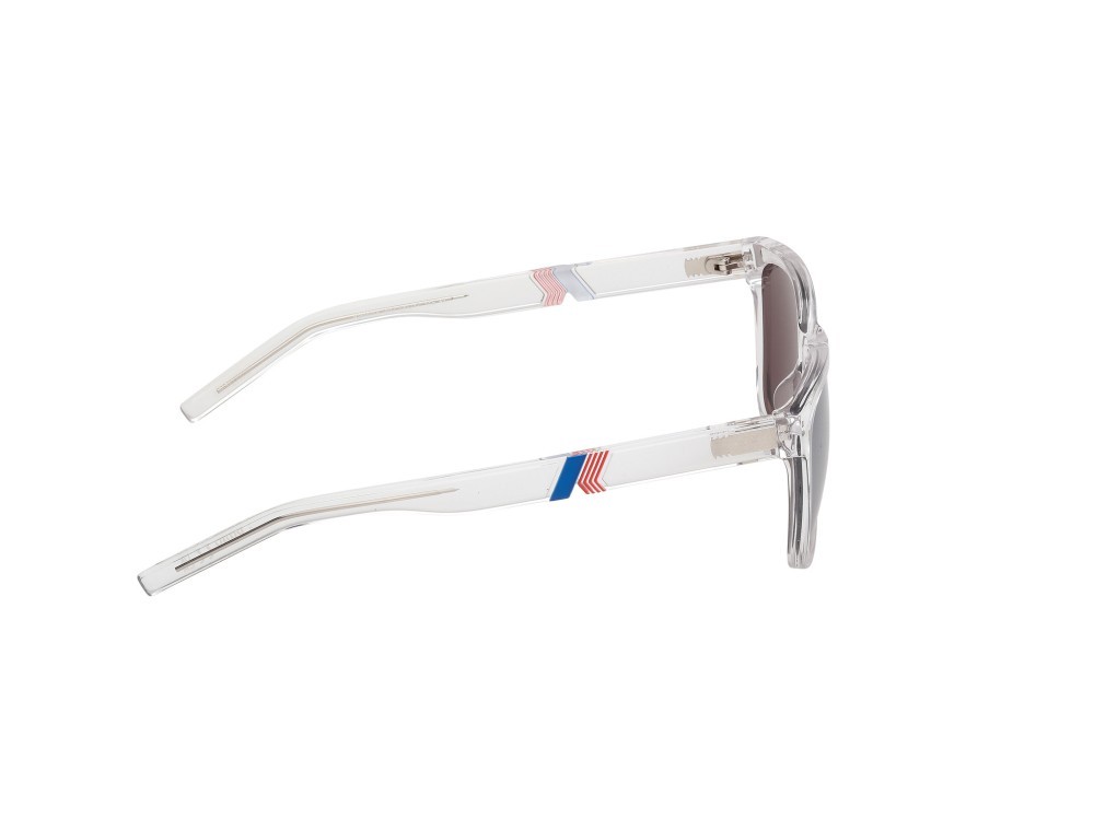 Occhiali da sole K-Way KW0014 (26G) colore cristallo forma rettangolare lenti marrone specchiato