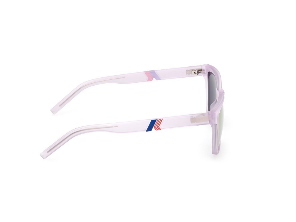 Occhiali da sole K-Way KW0014 (79Z) colore lilla opaco forma rettangolare lenti viola