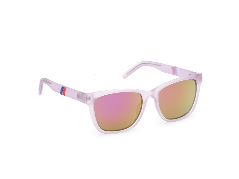 Occhiali da sole K-Way KW0014 (79Z) colore lilla opaco forma rettangolare lenti viola