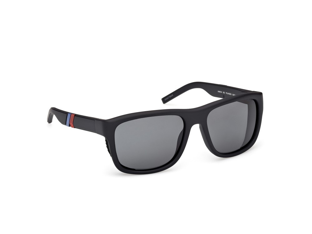 Occhiali da sole K-Way KW0016 (02D) colore nero opaco forma rettangolare lenti fumo polar.