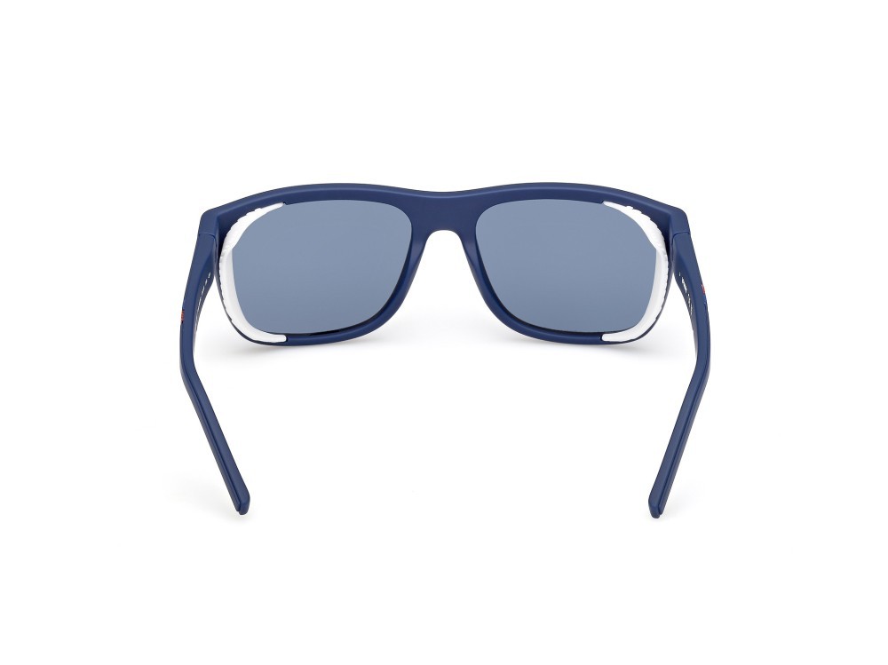 Occhiali da sole K-Way KW0016 (91V) colore blu opaco forma rettangolare lenti blu
