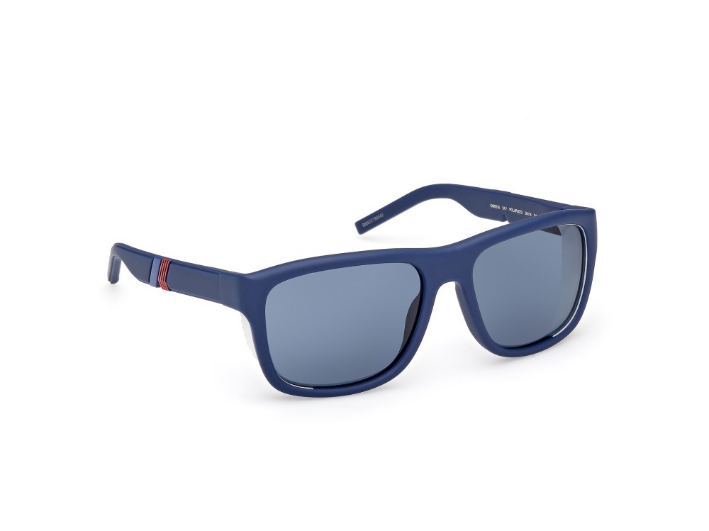 Occhiali da sole K-Way KW0016 (91V) colore blu opaco forma rettangolare lenti blu