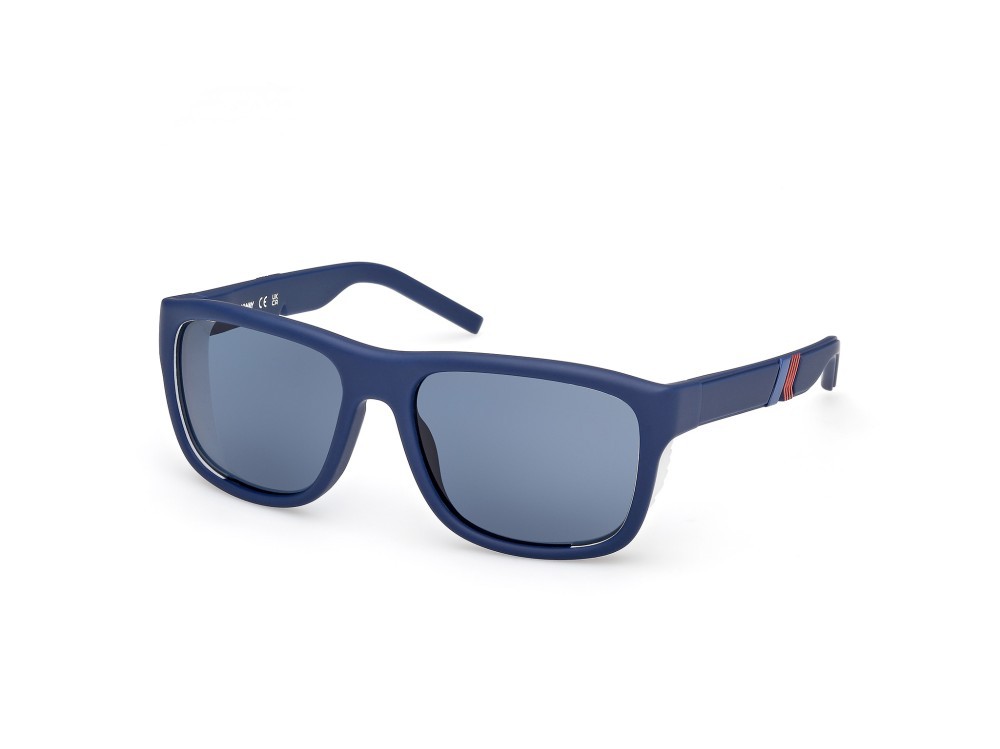 Occhiali da sole K-Way KW0016 (91V) colore blu opaco forma rettangolare lenti blu