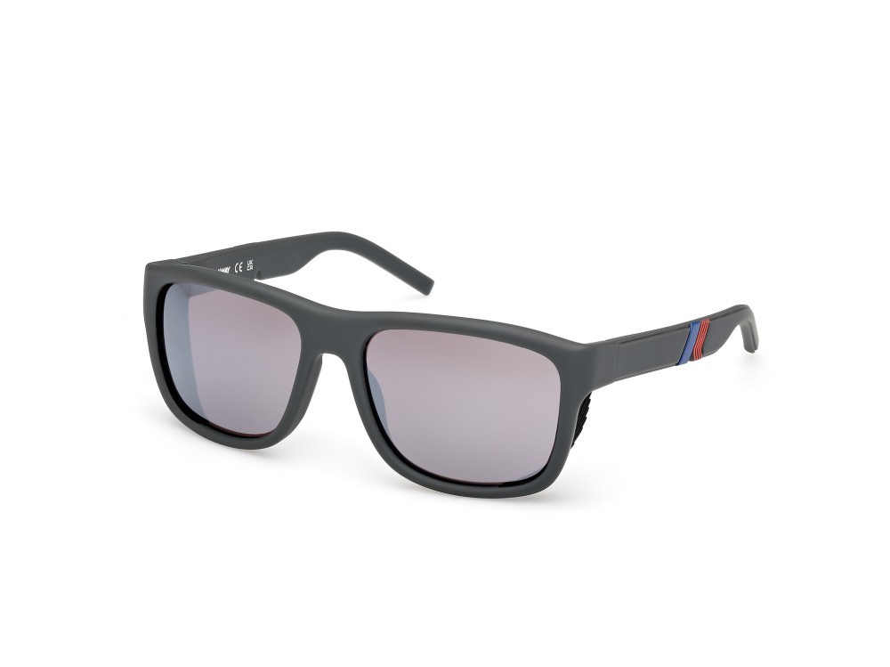 Occhiali da sole K-Way KW0016 (97G) colore verde scuro opaco forma rettangolare lenti marrone specchiato