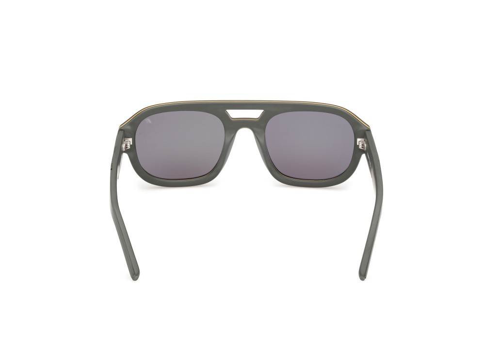 Occhiali da sole K-Way KW0017 (97N) colore verde scuro opaco forma aviator lenti verde