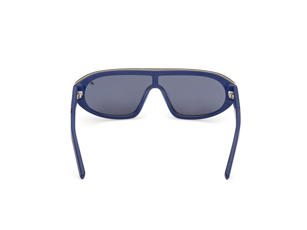 Sunglasses K-Way KW0018 (91V) color blu opaco shape mask lenses blu