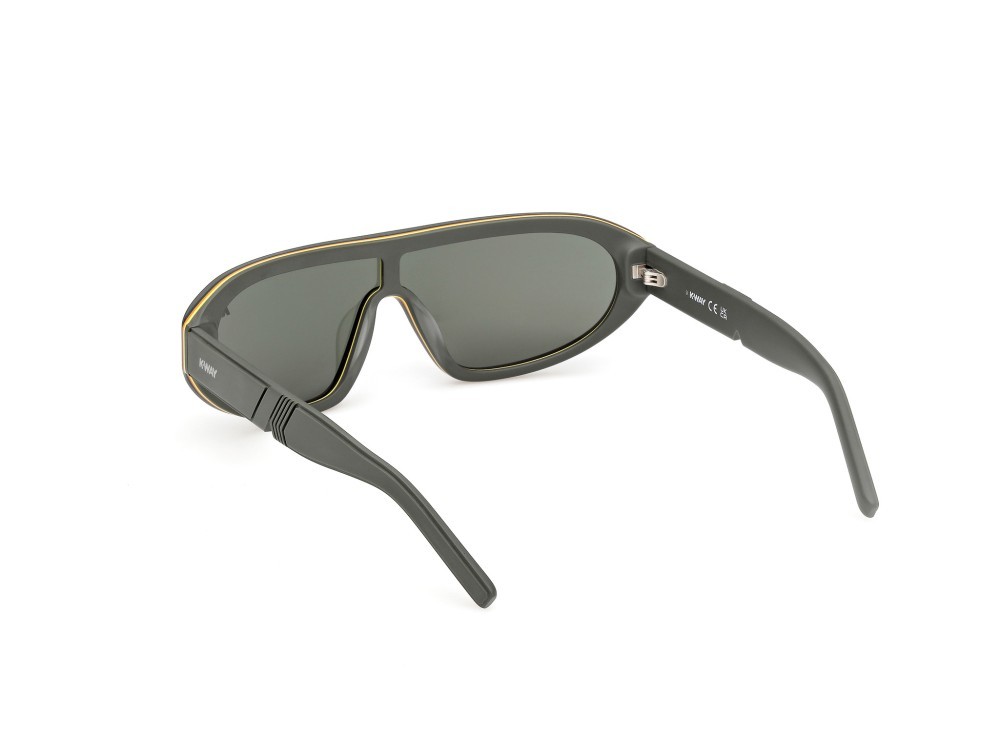 Sunglasses K-Way KW0018 (97N) color verde scuro opaco shape mask lenses verde