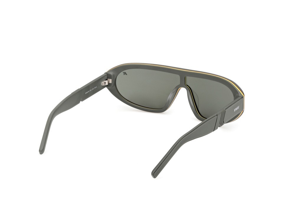 Sunglasses K-Way KW0018 (97N) color verde scuro opaco shape mask lenses verde