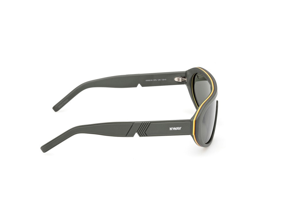 Sunglasses K-Way KW0018 (97N) color verde scuro opaco shape mask lenses verde