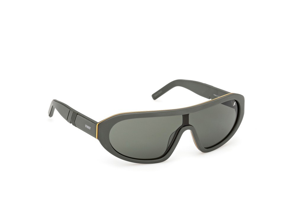 Sunglasses K-Way KW0018 (97N) color verde scuro opaco shape mask lenses verde