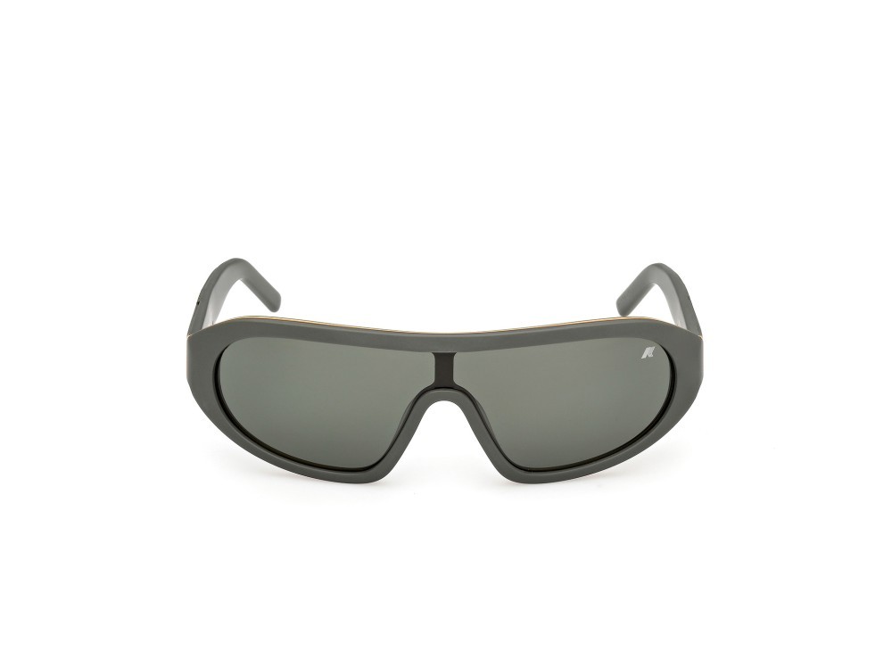 Sunglasses K-Way KW0018 (97N) color verde scuro opaco shape mask lenses verde