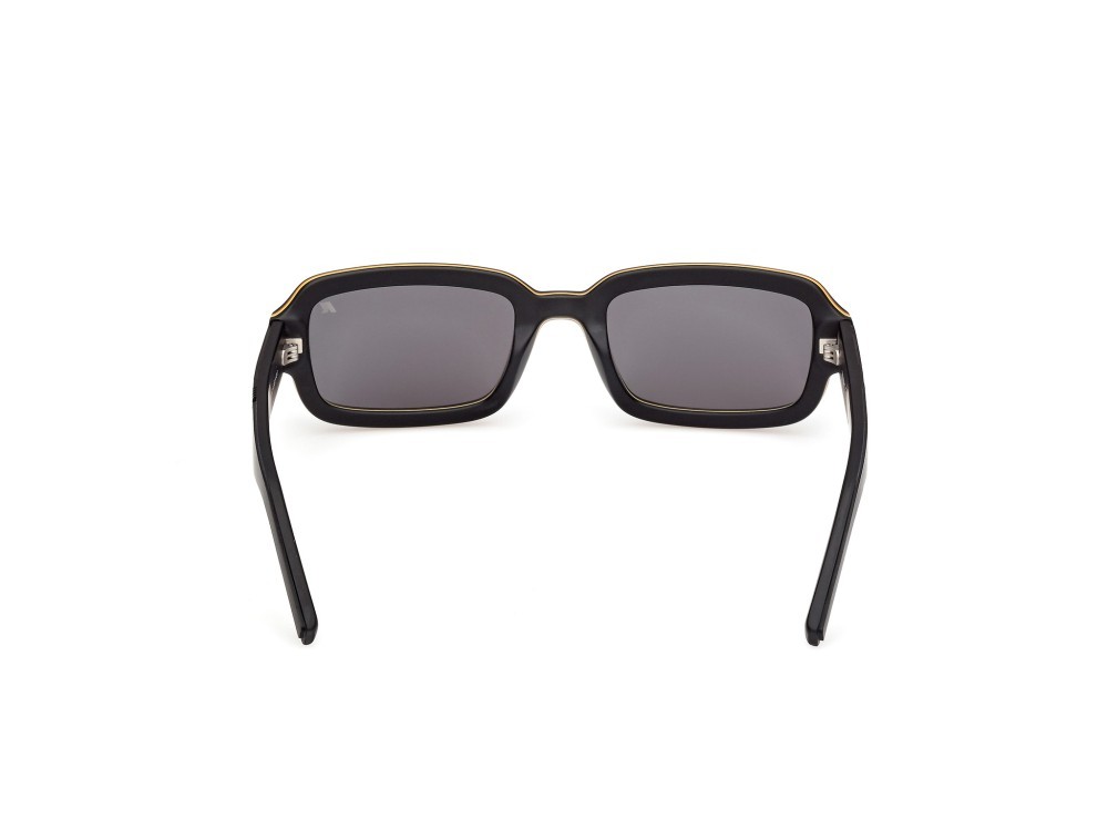 Occhiali da sole K-Way KW0019 (02A) colore nero opaco  forma rettangolare lenti fumo