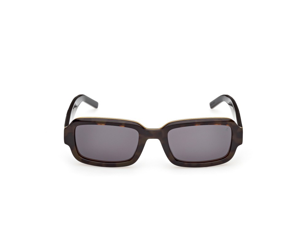Occhiali da sole K-Way KW0019 (52N) colore avana scura - nero lucido forma rettangolare lenti fumo