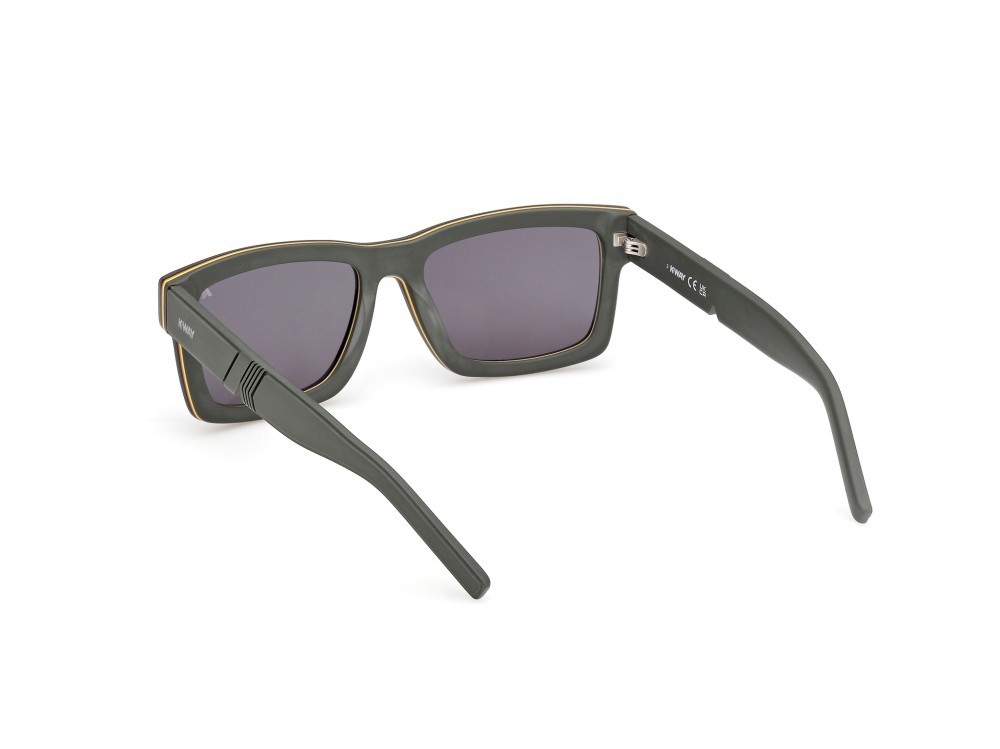 Sunglasses K-Way KW0020 (97N) color verde scuro opaco shape rectangle lenses verde