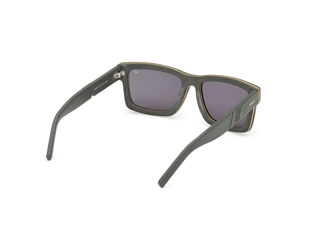 Sunglasses K-Way KW0020 (97N) color verde scuro opaco shape rectangle lenses verde