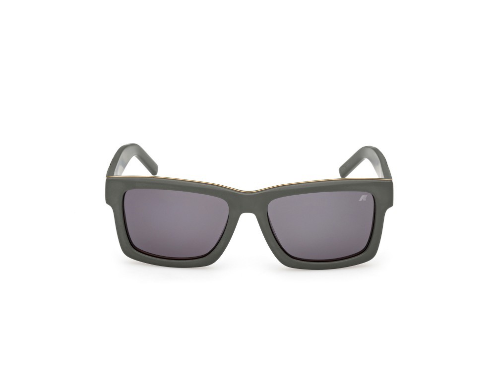 Sunglasses K-Way KW0020 (97N) color verde scuro opaco shape rectangle lenses verde