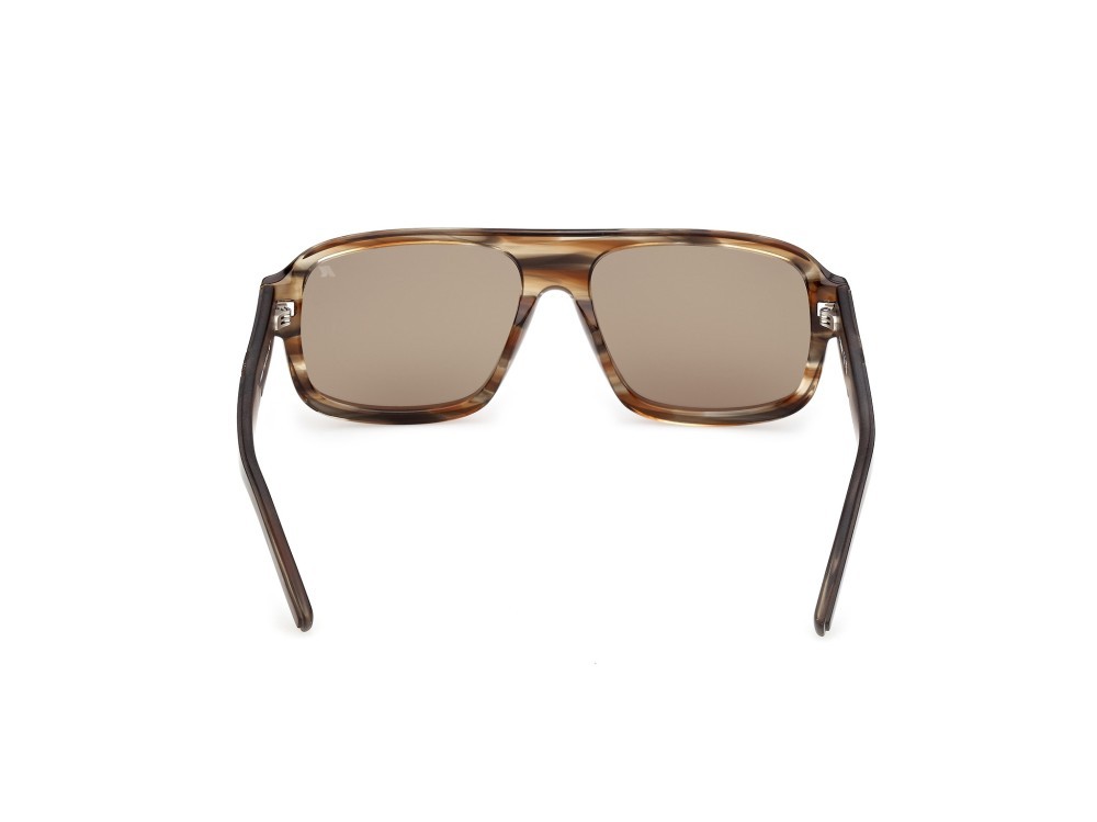 Occhiali da sole K-Way KW0024 (50N) colore marrone chiaro/striato forma rettangolare lenti marrone