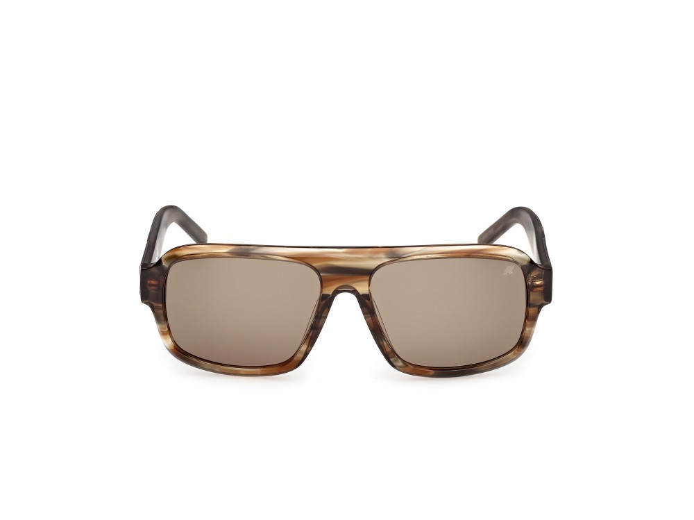 Occhiali da sole K-Way KW0024 (50N) colore marrone chiaro/striato forma rettangolare lenti marrone