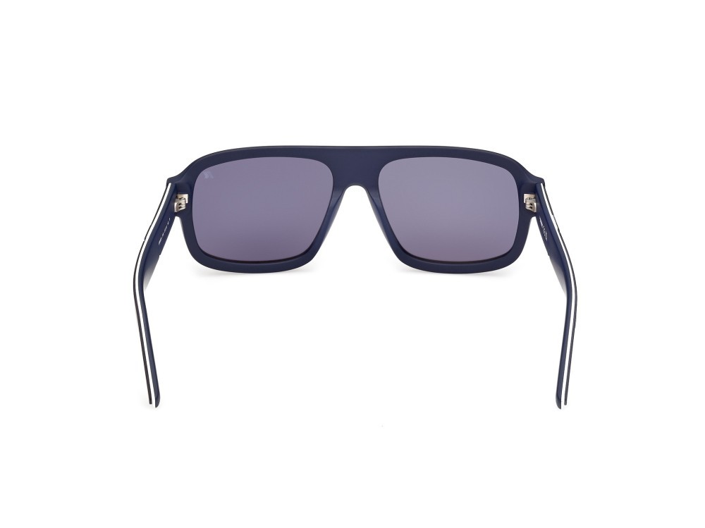 Occhiali da sole K-Way KW0024 (91V) colore  blu opaco - azzurro/monocolore forma rettangolare lenti blu