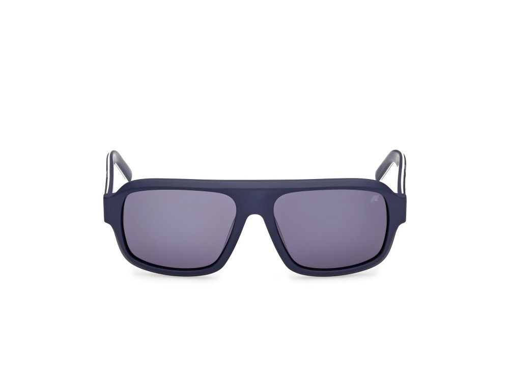 Occhiali da sole K-Way KW0024 (91V) colore  blu opaco - azzurro/monocolore forma rettangolare lenti blu