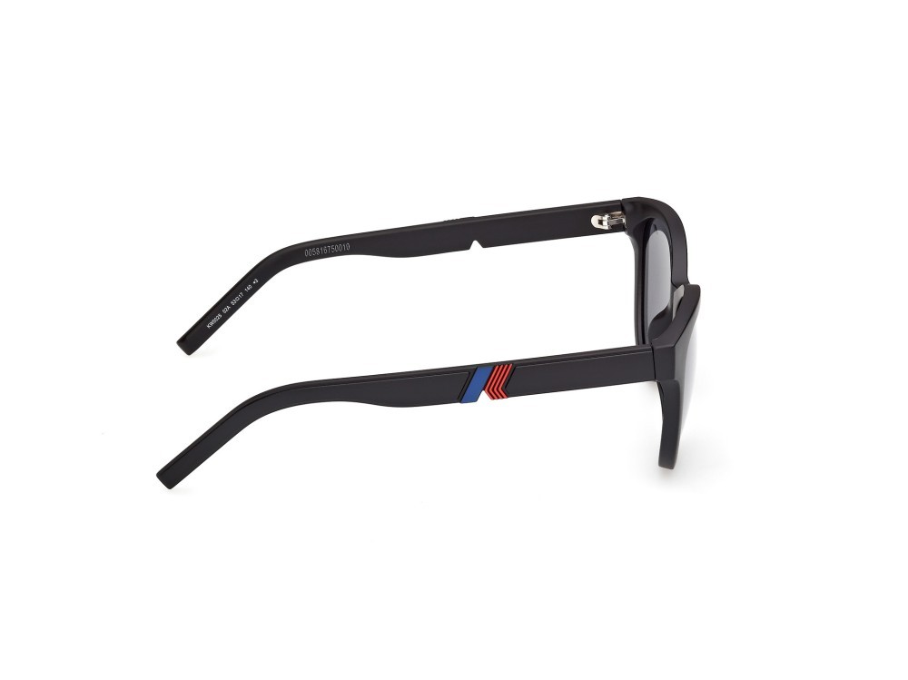 Occhiali da sole K-Way KW0025 (02A) colore nero opaco forma farfalla lenti fumo