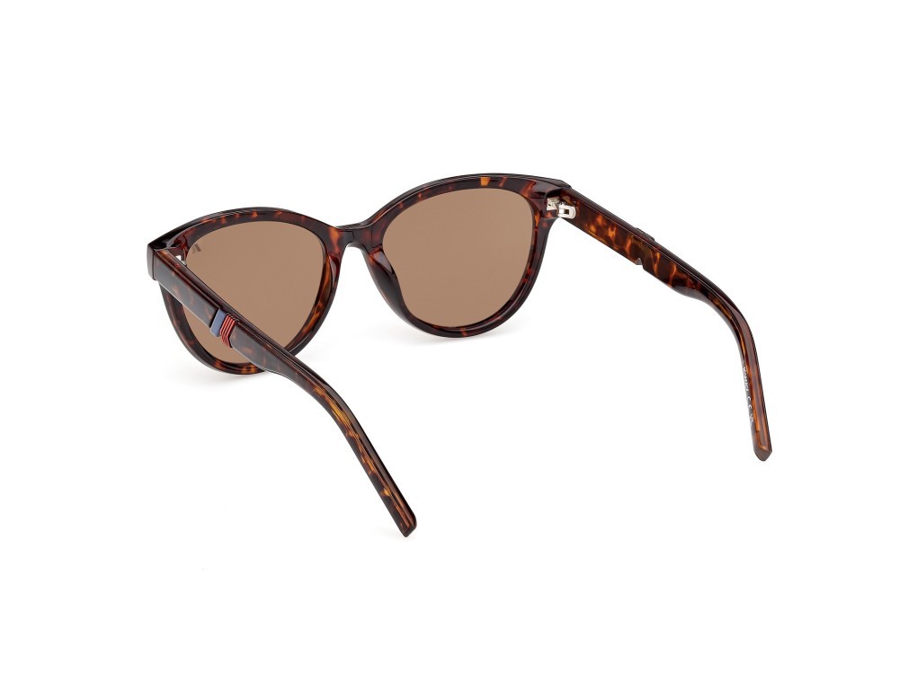 Occhiali da sole K-Way KW0025 (52H) colore avana scura forma farfalla lenti marrone polar.